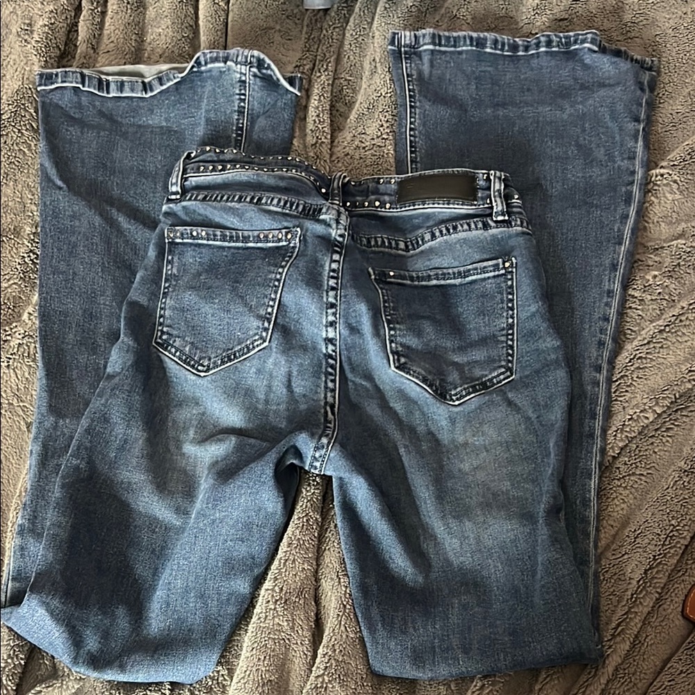 Rock & Roll Cowgirl Blue Flare Jeans